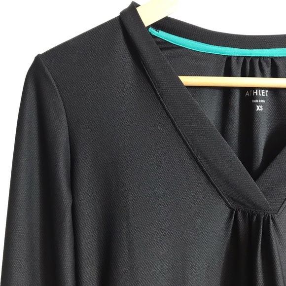 Athleta XS Black Wick-It Swimsuit Bathing Suit Swim Coverup - Picture 3 of 9